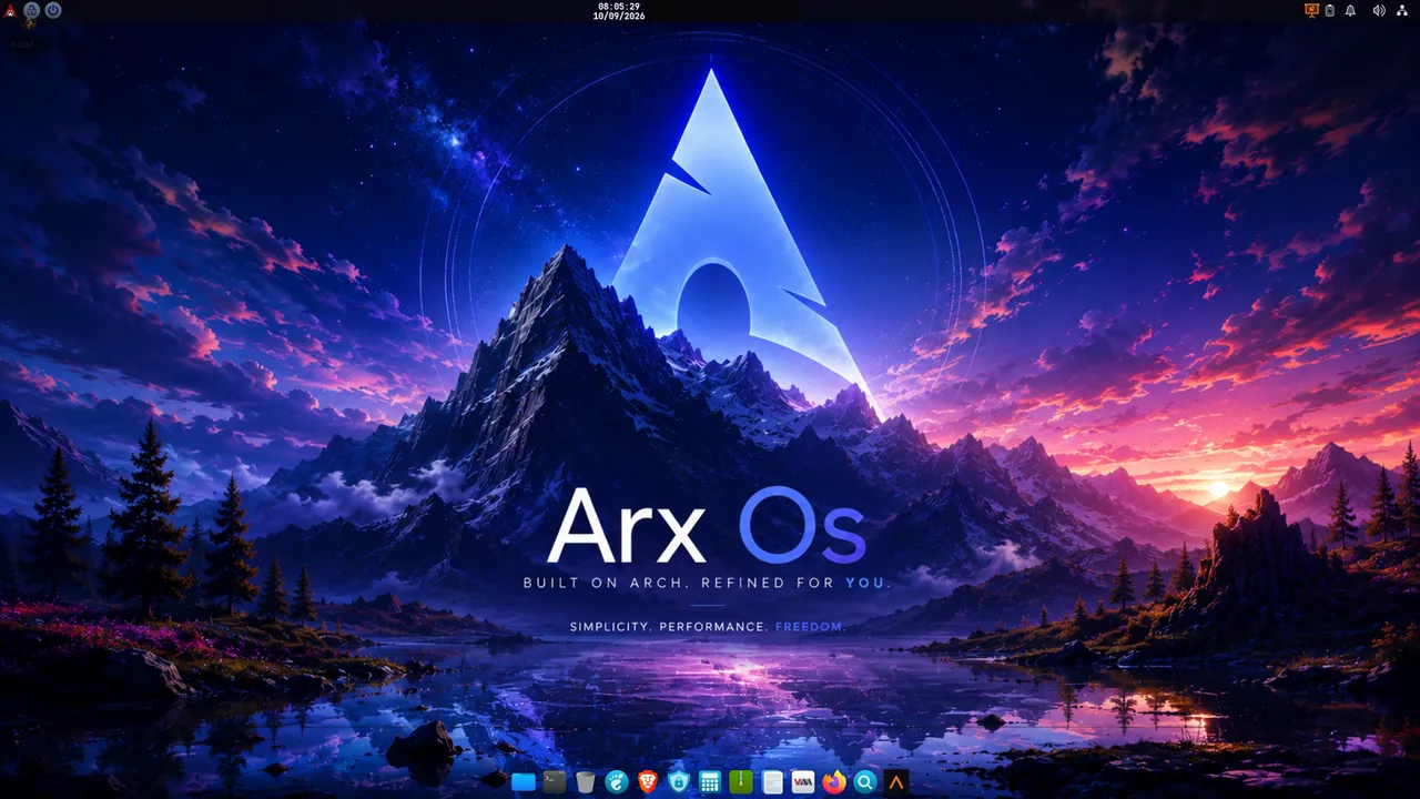 The ArxOS live desktop: the