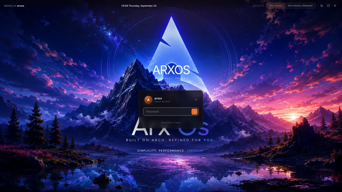 ArxOS Control Center theming panel